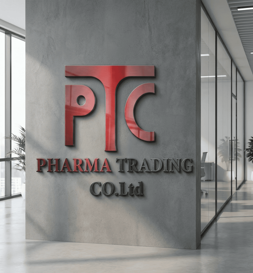 pharma trading company logo office